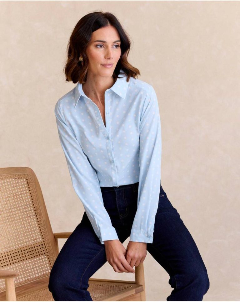Denim Polín Et Moi Women Blouses And Shirts Camili' Dots Shirt - 5