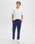 Drawstring Pant In Scuba Pants Deep Atlantic Men Theory - 1