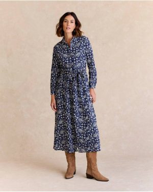 Dresses And Jumpsuits Denim Polín Et Moi Isa Embroidered Dress Women - 1