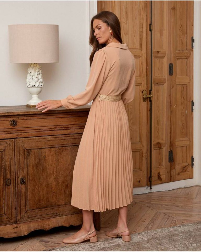Dresses Mindy Pleated Dress Polín Et Moi Women Makeup - 5