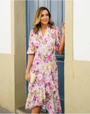 Dresses Polín Et Moi Women Midi Cala Dress Raw - 1
