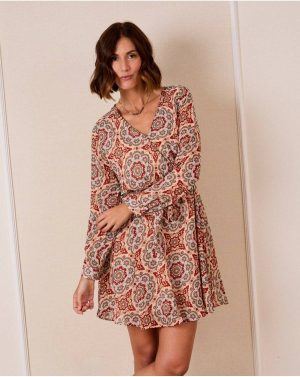 Dresses Sunflower Short Dress Women Beige Polín Et Moi - 1