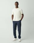 Eggshell Sweaters + Cardigans Damian Short-Sleeve Tee In Cotton Theory Men - 5