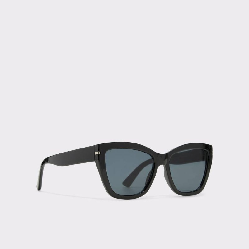 Elbaegynx Black Women's Cat Eye Women Aldo Black Sunglasses - 2