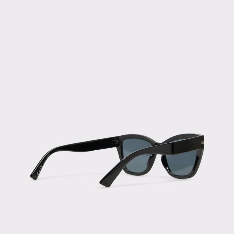 Elbaegynx Black Women's Cat Eye Women Aldo Black Sunglasses - 3
