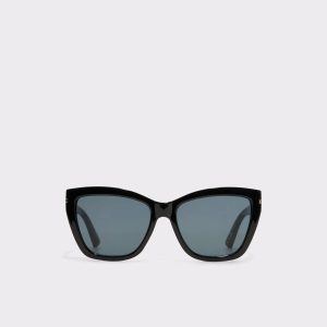 Elbaegynx Black Women's Cat Eye Women Aldo Black Sunglasses - 1