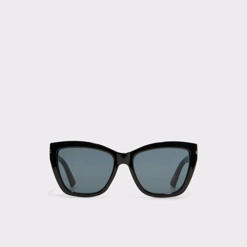 Elbaegynx Black Women's Cat Eye Women Aldo Black Sunglasses - 1