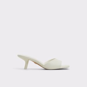 Enchanting White Women's Heeled Mules Aldo Heels Women White - 1