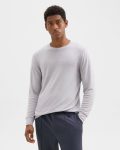 Essential Long-Sleeve Tee In Anemone Modal Jersey T-Shirts + Polos Grey Multi Theory Men - 1