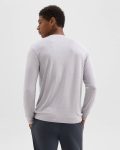 Essential Long-Sleeve Tee In Anemone Modal Jersey T-Shirts + Polos Grey Multi Theory Men - 3