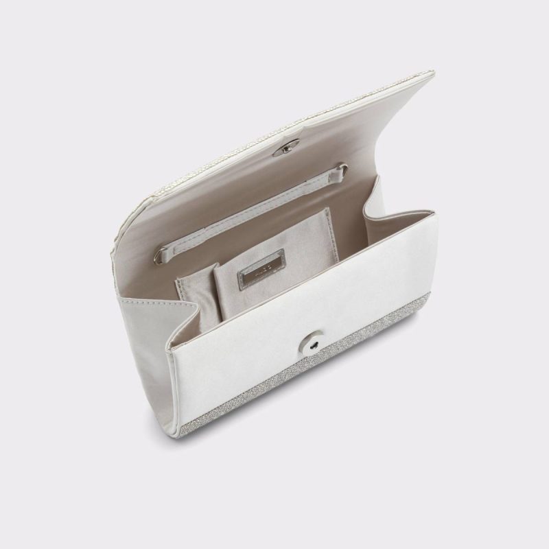 Fahari Silver Synthetic Mixed Material Women's Clutches & Evening Bags Aldo Women Silver Synthetic Mixed Material Clutches & Evening Bags - 3