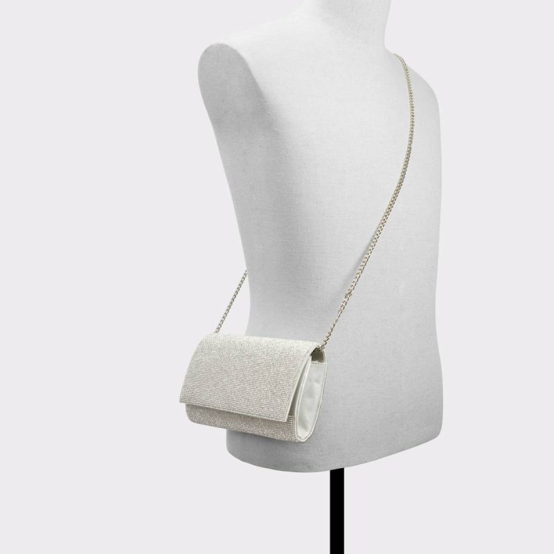 Fahari Silver Synthetic Mixed Material Women's Clutches & Evening Bags Aldo Women Silver Synthetic Mixed Material Clutches & Evening Bags - 4