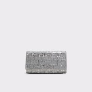 Fahari Silver Synthetic Mixed Material Women's Clutches & Evening Bags Clutches & Evening Bags Silver Synthetic Mixed Material Women Aldo - 1