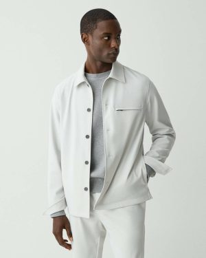 Fog Outerwear Overshirt In Precision Ponte Men Theory - 1
