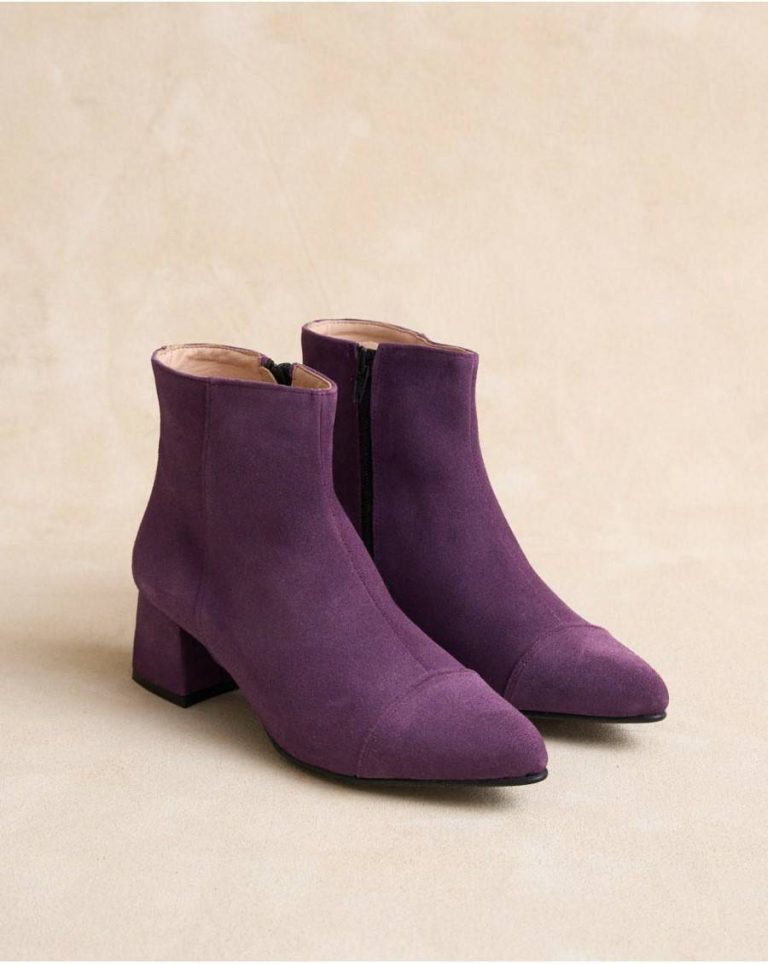 Footwear Eggplant Women Polín Et Moi Polita Low Ankle Boots - 2