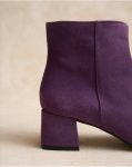 Footwear Eggplant Women Polín Et Moi Polita Low Ankle Boots - 3