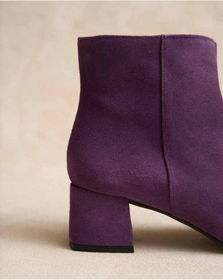 Footwear Eggplant Women Polín Et Moi Polita Low Ankle Boots - 3