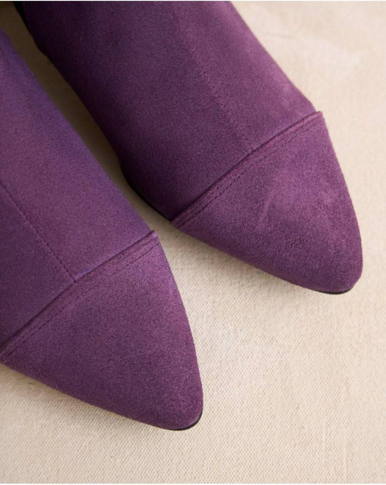 Footwear Eggplant Women Polín Et Moi Polita Low Ankle Boots - 4