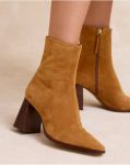 Footwear Leather Women Marisena Heel Ankle Boots Polín Et Moi - 1