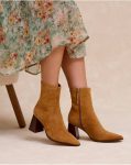 Footwear Leather Women Marisena Heel Ankle Boots Polín Et Moi - 3