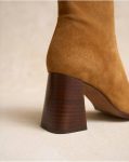 Footwear Leather Women Marisena Heel Ankle Boots Polín Et Moi - 4