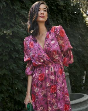 Gerena Flowers Dress Women Dresses Polín Et Moi Red - 1