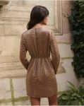 Gold Dresses Women Polín Et Moi Nuncia Metallic Dress - 4