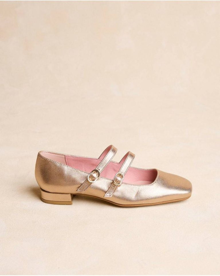 Gold Heels Women Polín Et Moi Mary Jane Zoe - 1