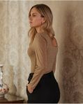 Gold Juliet Knot Top Women Polín Et Moi Tops - 5