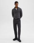 Grey Heather Sweaters + Cardigans Men Theory Hilles Quarter-Zip Sweater In Cashmere - 5