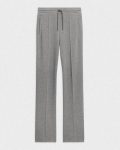 Grey Mel/Oat Mel Pants Women Theory Track Pant In Double-Knit Jersey - 5
