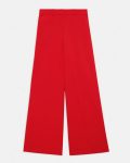 High-Waist Wide-Leg Pant In Stretch Cotton Twill Women Pants Theory Grenadine - 5