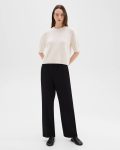 Ivory Cropped Tee In Cashmere Sweaters + Cardigans Theory Women - 5