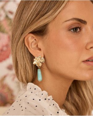 Jewelry Polín Et Moi Women Celestial Piena Flower Earring - 1