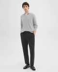 Johnny Collar Sweater In Merino Wool Men Theory Vapor Melange Sweaters + Cardigans - 5