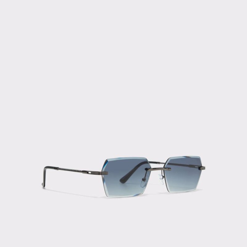 Kaaolle Dark Grey Men's Rectangle Aldo Men Dark Grey Sunglasses - 2
