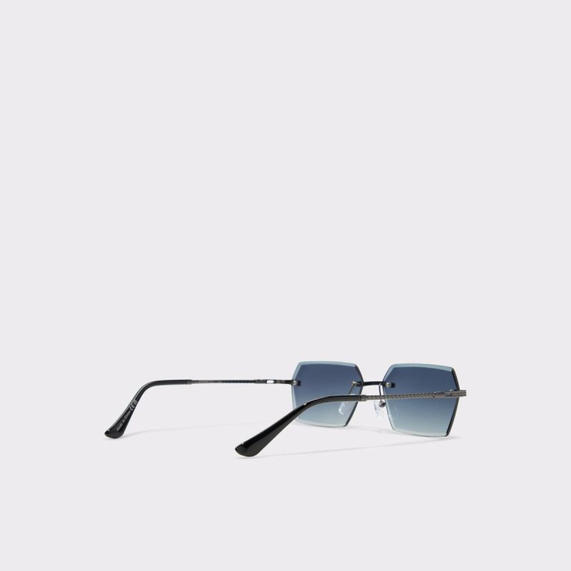 Kaaolle Dark Grey Men's Rectangle Aldo Men Dark Grey Sunglasses - 3