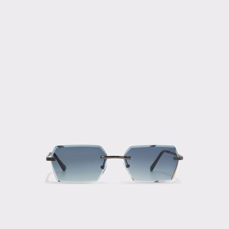 Kaaolle Dark Grey Men's Rectangle Aldo Men Dark Grey Sunglasses - 1