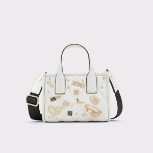 Keylaniix Black/White Women's Tote & Satchel Bags Aldo Women Tote & Satchel Bags Black/White - 1