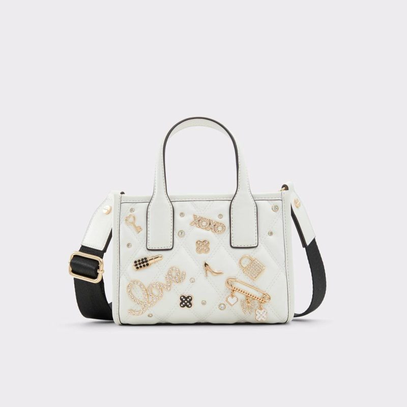 Keylaniix Black/White Women's Tote & Satchel Bags Aldo Women Tote & Satchel Bags Black/White - 1