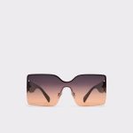 Lalaendrax Black/Gold Multi Women's Square Black/Gold Multi Sunglasses Women Aldo - 1