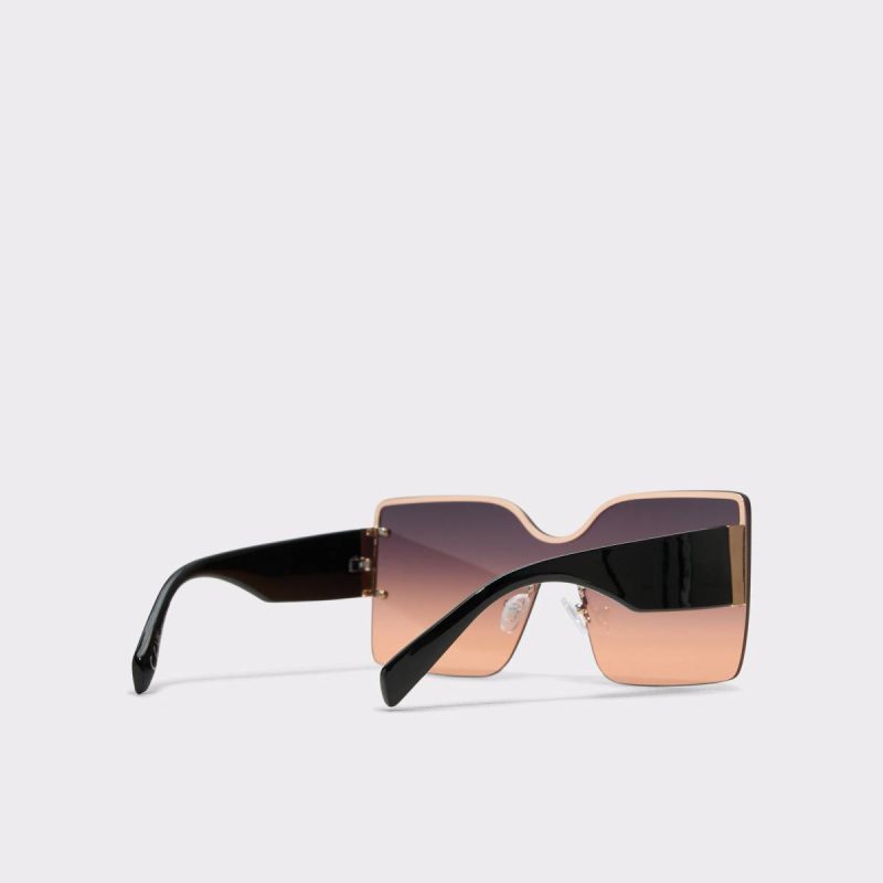 Lalaendrax Black/Gold Multi Women's Square Black/Gold Multi Sunglasses Women Aldo - 3