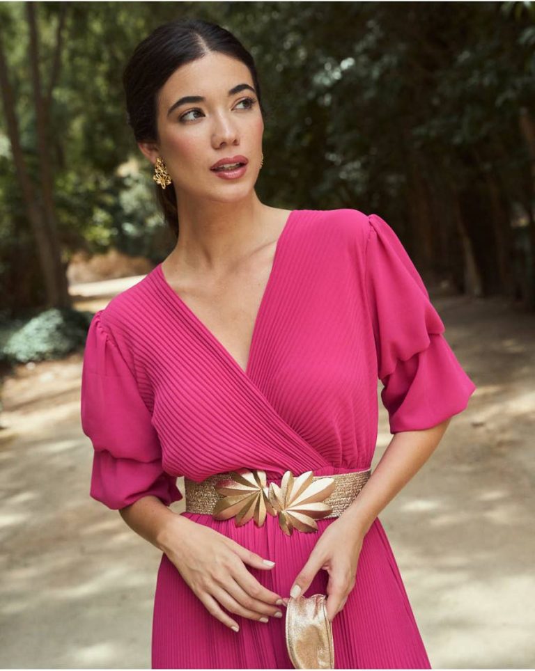 Larmia Long Dress Polín Et Moi Fuchsia Dresses Women - 3