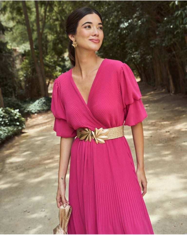 Larmia Long Dress Polín Et Moi Fuchsia Dresses Women - 1