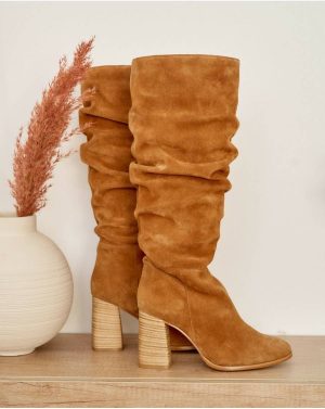 Leather Cosette Wrinkled Boot Polín Et Moi Footwear Women - 1