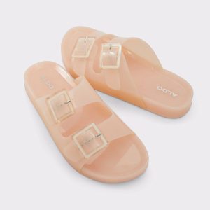 Lendon Natural Women's Jelly Sandals & Flip Flops Aldo Women Natural Sandals - 1