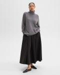 Light Charcoal Women Theory Turtleneck Sweater In Cashmere Sweaters + Cardigans - 5
