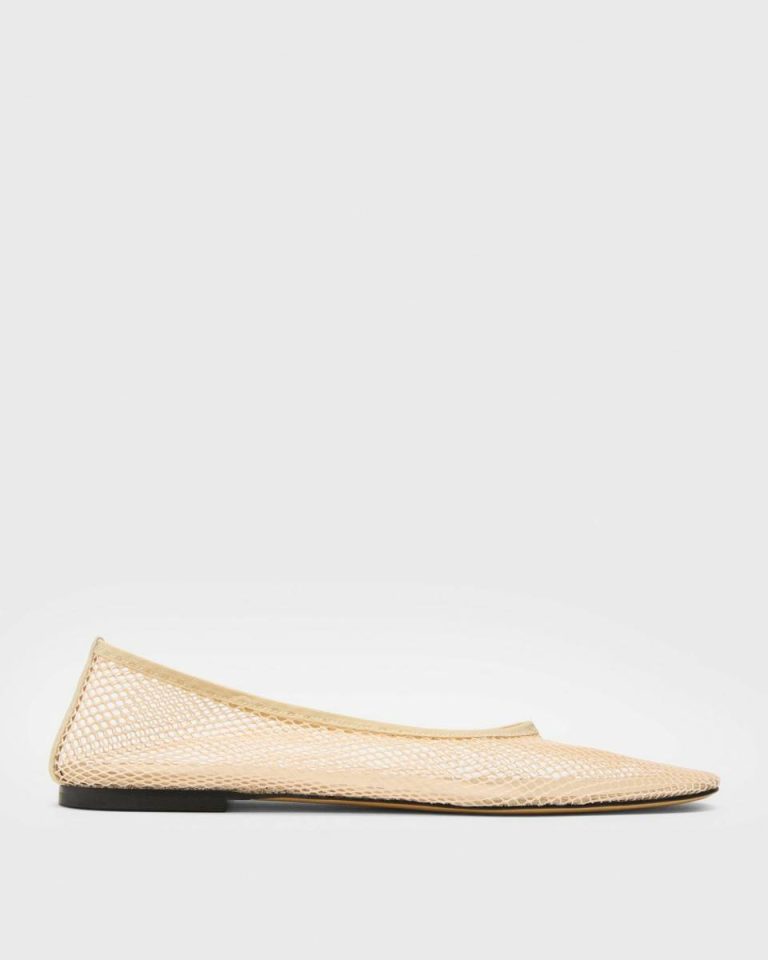 Light Nude Shoes Theory Ballet Flat In Mesh Women - 2