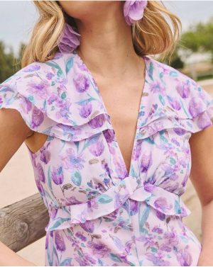 Lilanu Long Dress Women Dresses Polín Et Moi Lilac - 1
