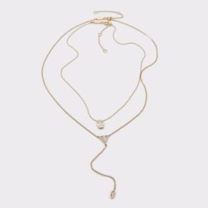 Louvie Gold/Clear Multi Women's Necklaces Women Aldo Jewelry Gold/Clear Multi - 1